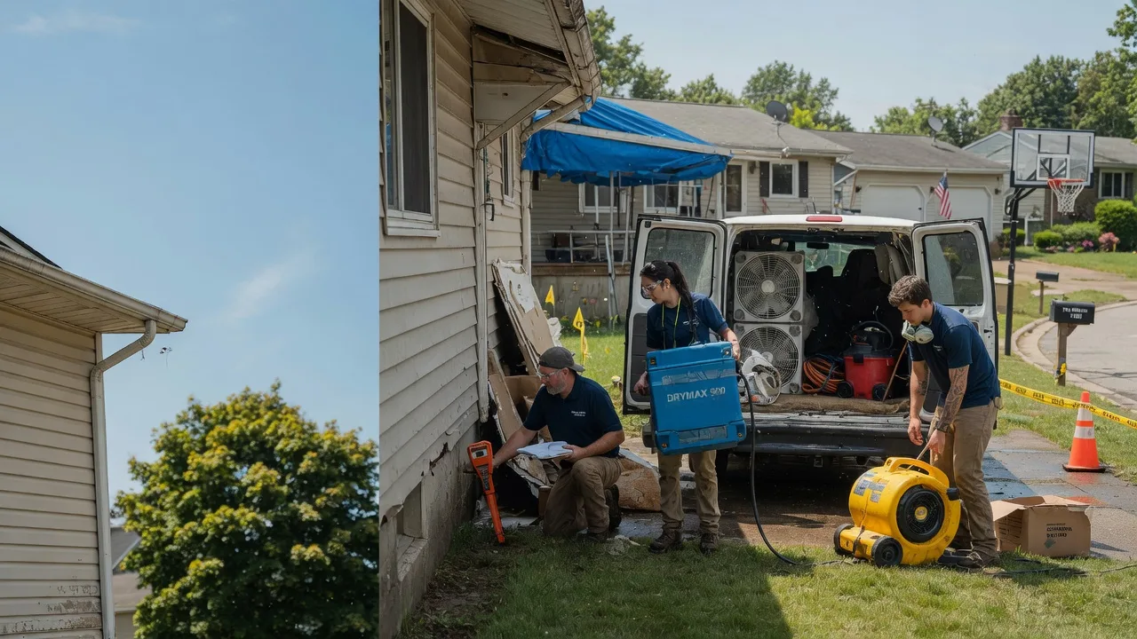 Ceiling Leak Cleanup in Springboro, PA near me
